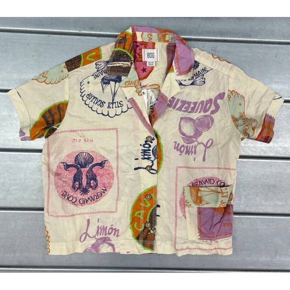 Urban Outfitters Tops - BDG Urban Outfitters Del Rey Souvenir Button Down Shirt Womens XS Boho Top